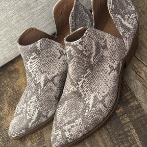 Snakeskin Ankle Boots
